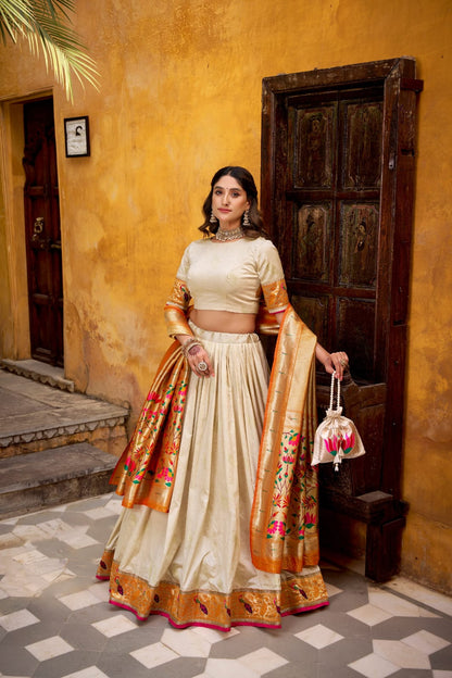 Silk Paithani Lehenga Choli with Dupatta