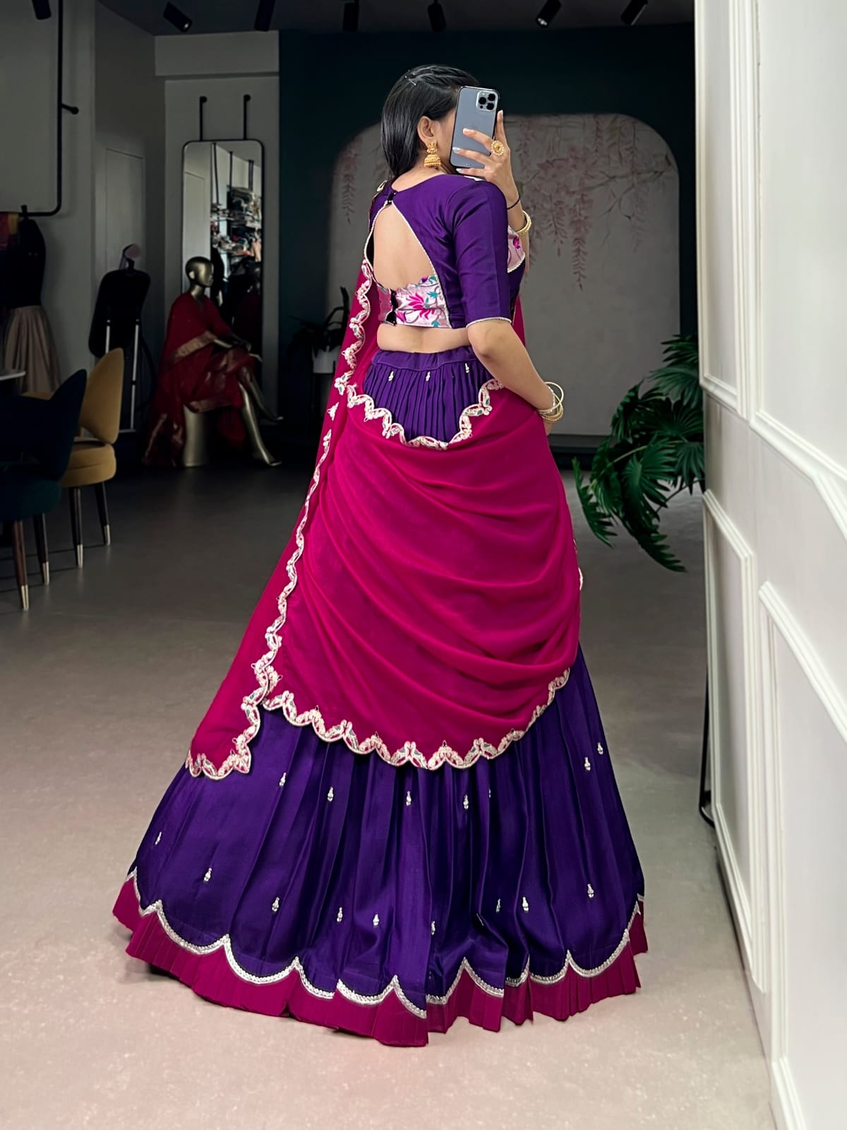 Designer Bridesmaid Lehenga Choli with Dupatta