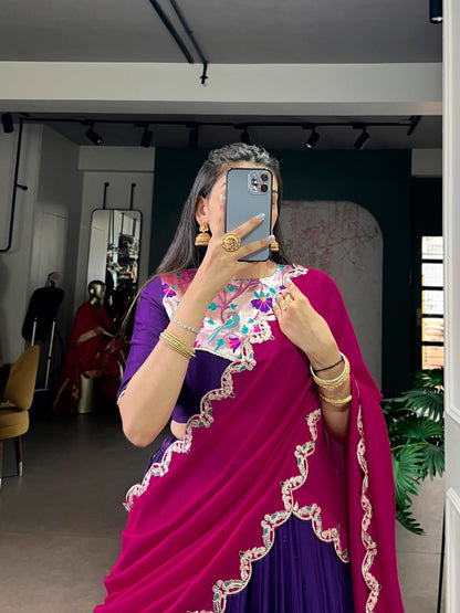 Designer Bridesmaid Lehenga Choli with Dupatta