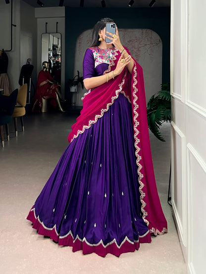 Designer Bridesmaid Lehenga Choli with Dupatta