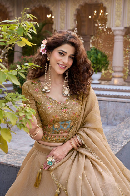 9 MTR Flair Bridesmaid Lehenga choli With Dupatta