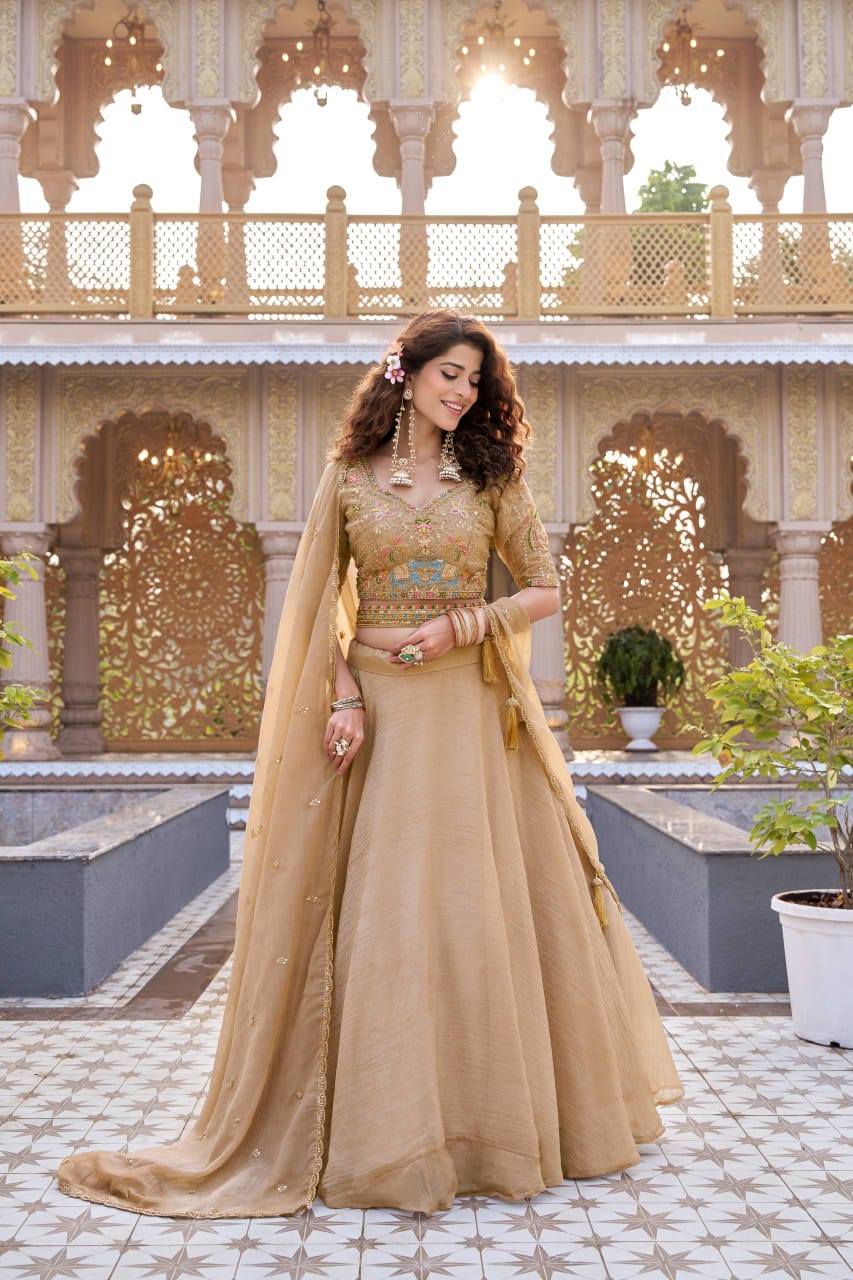 9 MTR Flair Bridesmaid Lehenga choli With Dupatta