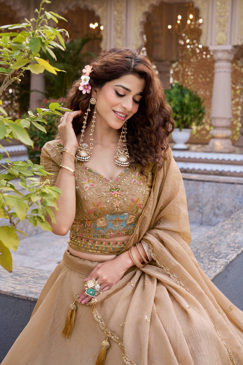 9 MTR Flair Bridesmaid Lehenga choli With Dupatta