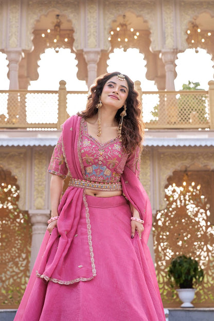 9 MTR Flair Bridesmaid Lehenga choli With Dupatta