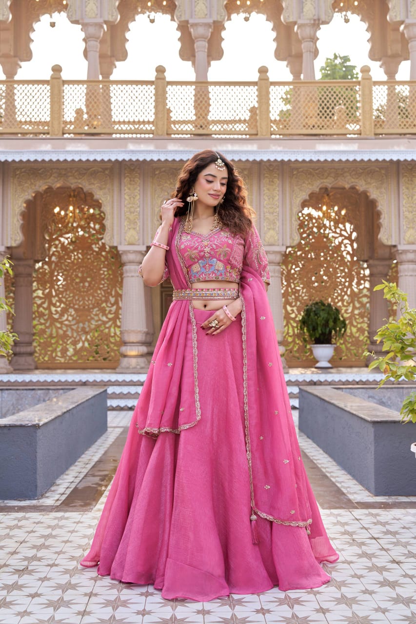 9 MTR Flair Bridesmaid Lehenga choli With Dupatta