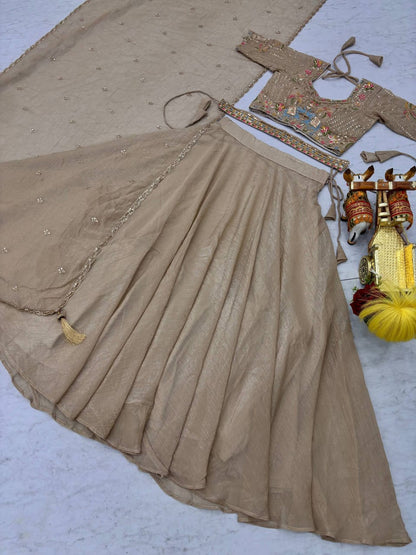 9 MTR Flair Bridesmaid Lehenga choli With Dupatta