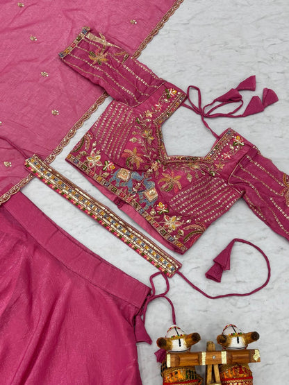 9 MTR Flair Bridesmaid Lehenga choli With Dupatta