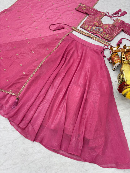 9 MTR Flair Bridesmaid Lehenga choli With Dupatta