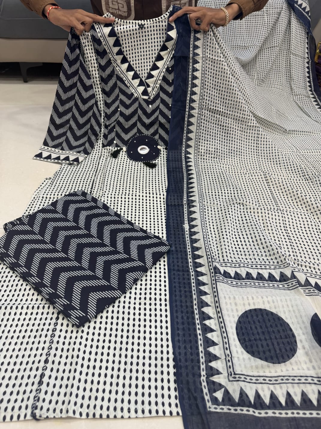 Summer Premium Cotton Kurti Pant with Dupatta