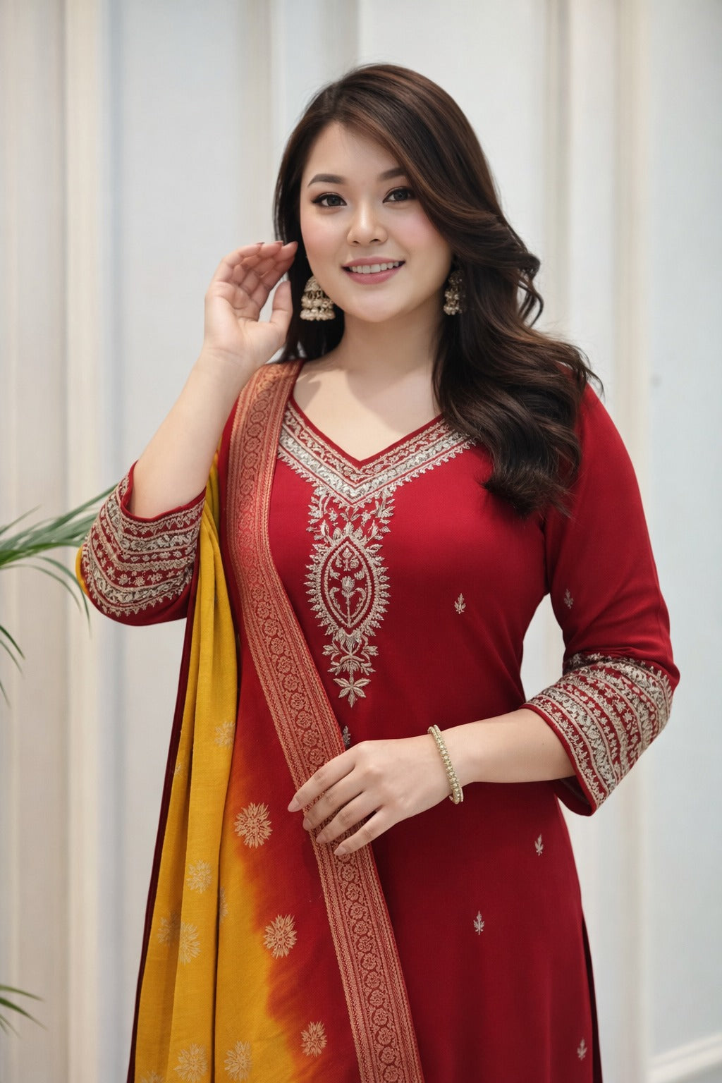 Elegant Kurti Set with Dupatta