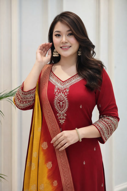 Elegant Kurti Set with Dupatta