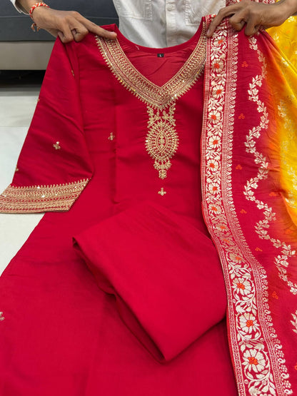 Elegant Kurti Set with Dupatta