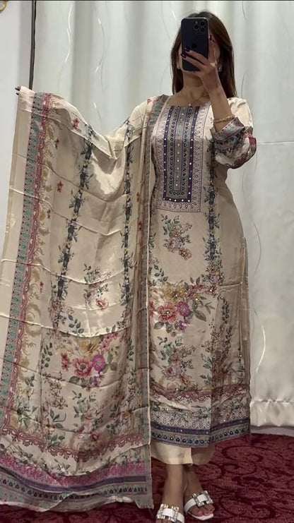 Elegant Kurti Set with Dupatta