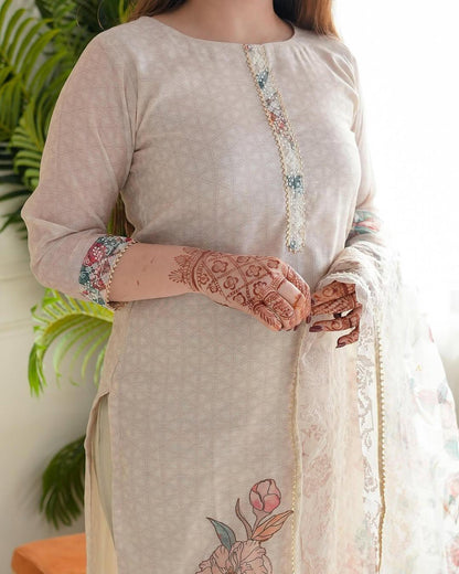 Elegant Kurti Set with Dupatta