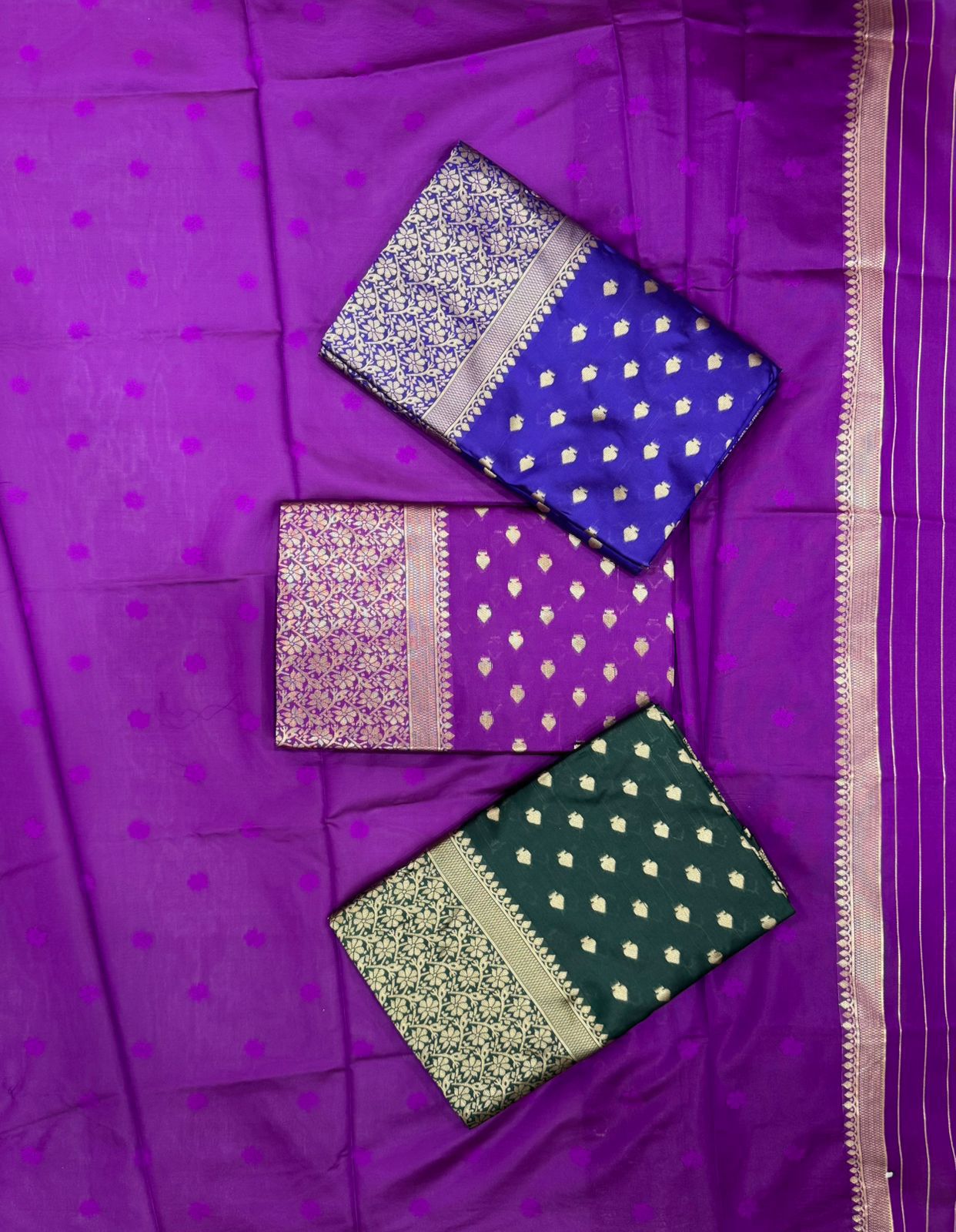 Lichi silk Saree with Unstitched Blouse