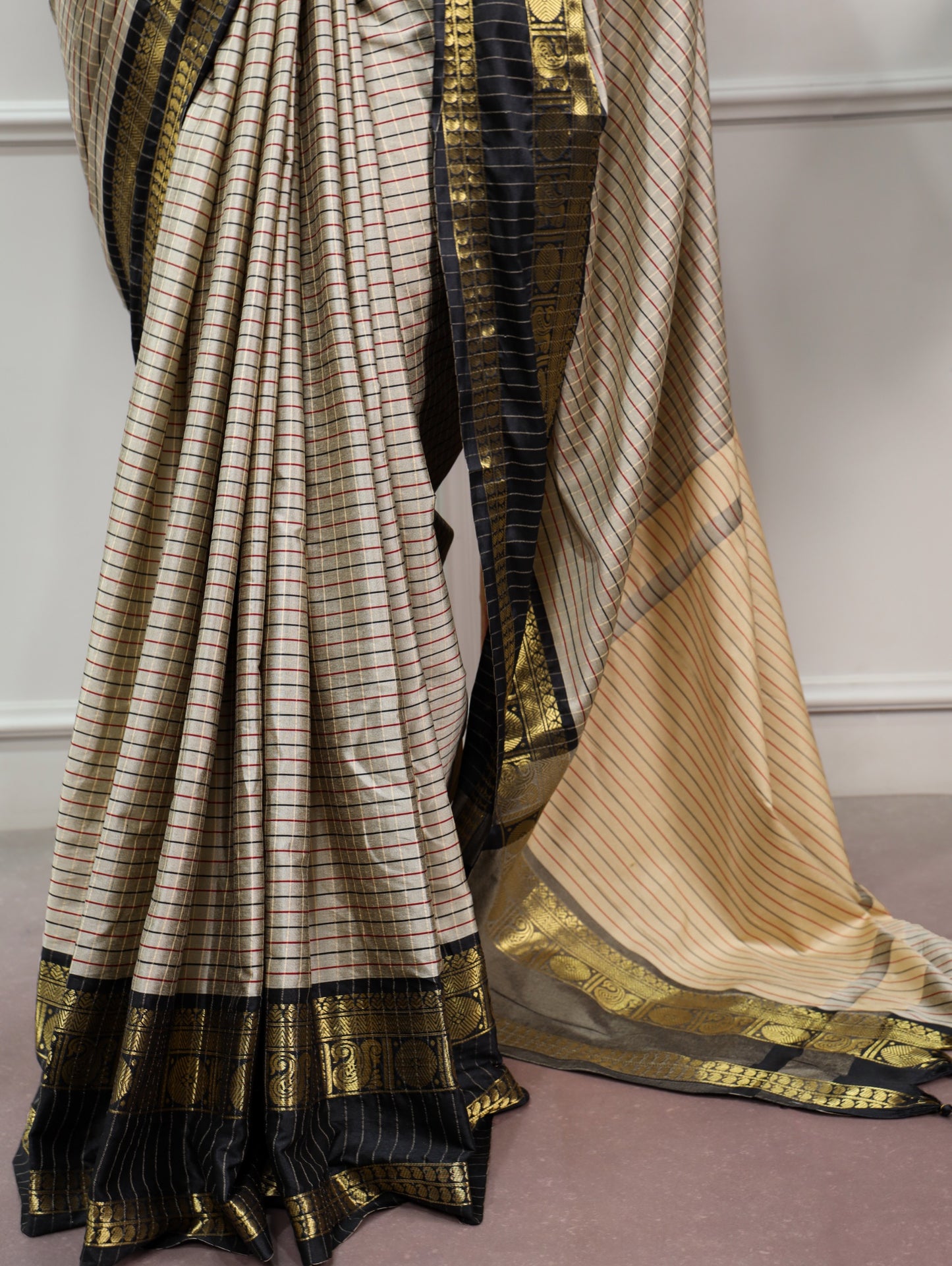 Traditional Silk Saree with Unstitched Blouse