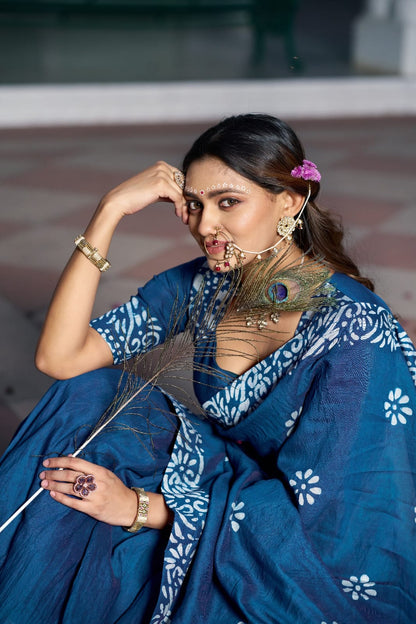 Navy Blue color Janmashtami Lehenga Choli - Gopidress