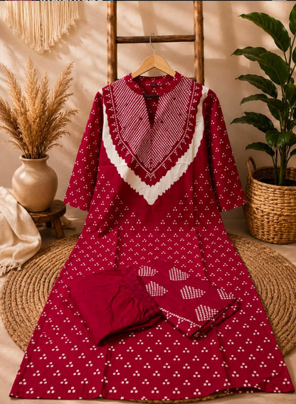 EXCLUSIVE DESGINER 3Pcs KURTA Pent PAIR Dupatta
