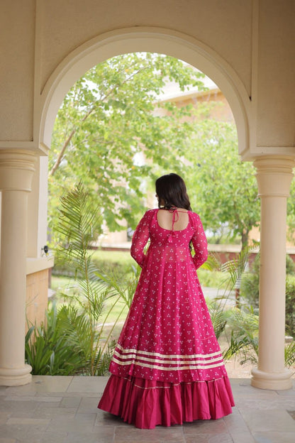 Bandhani Print with Kutchi Patche work Navratri Kurti