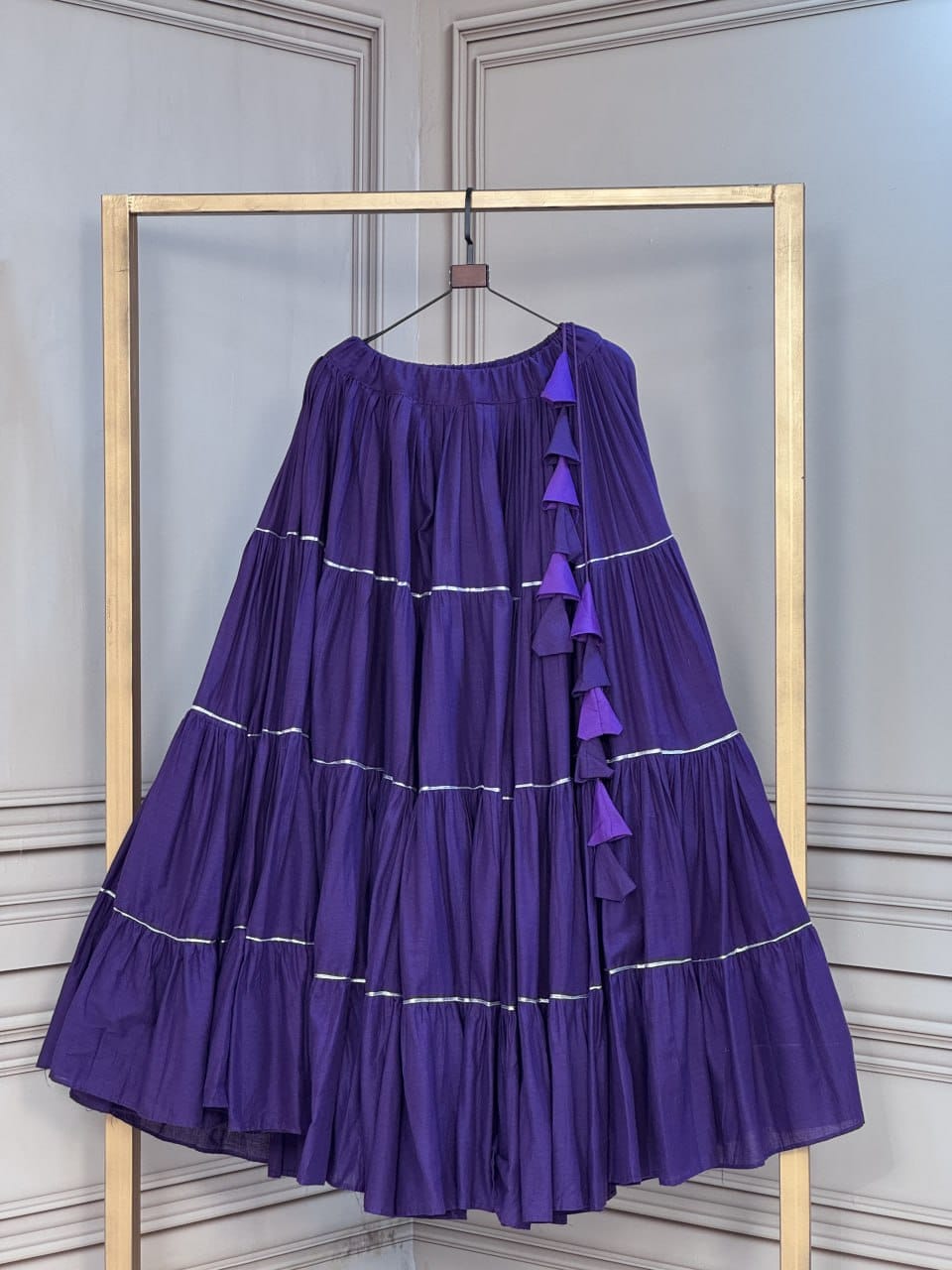 Purple color Navratri Skirt