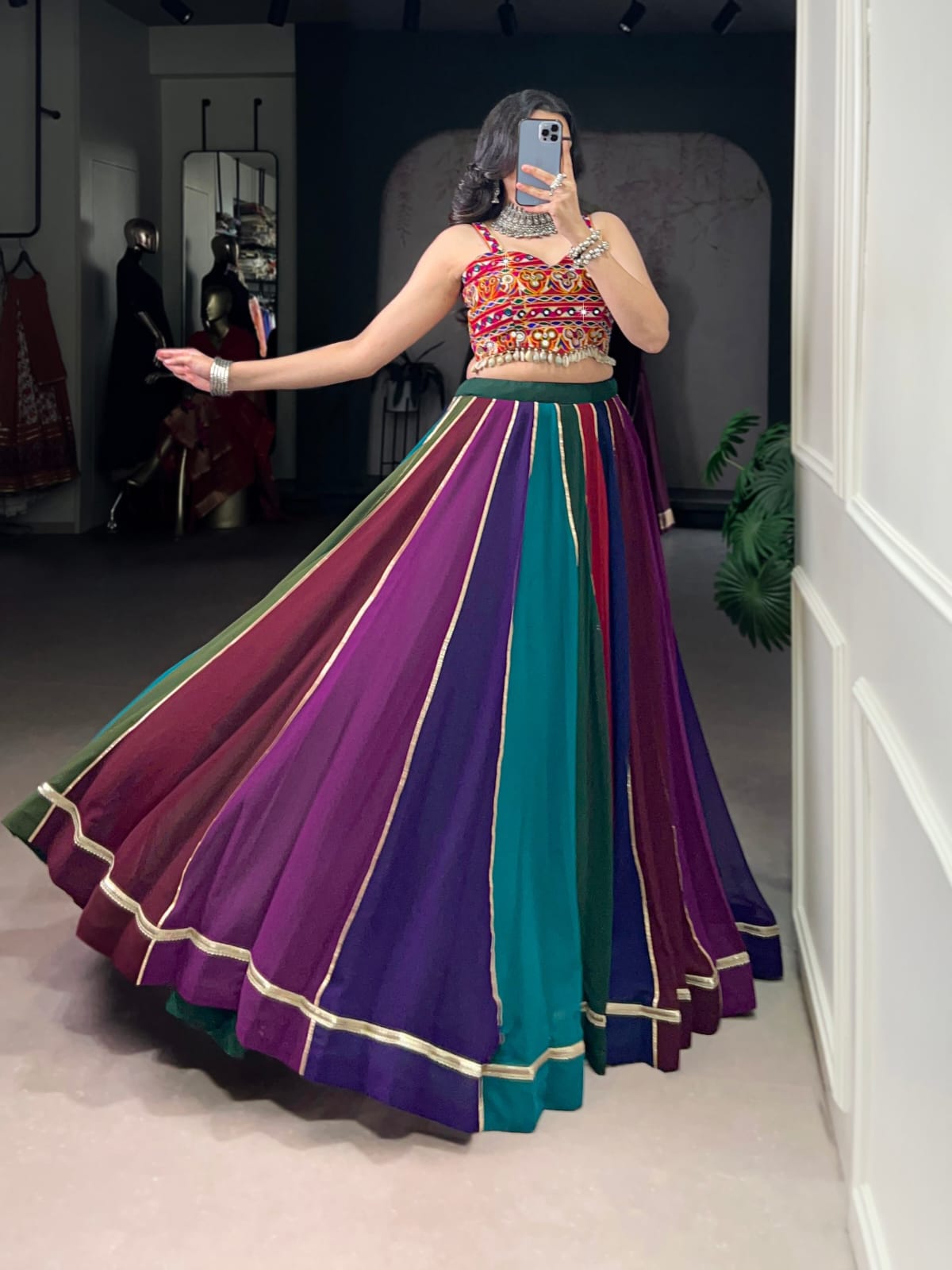 Multicolor Navratri Lehenga Choli
