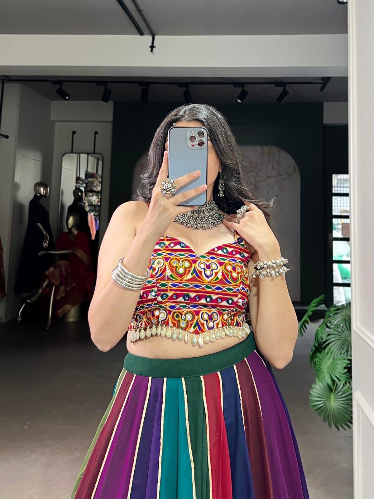 Multicolor Navratri Lehenga Choli