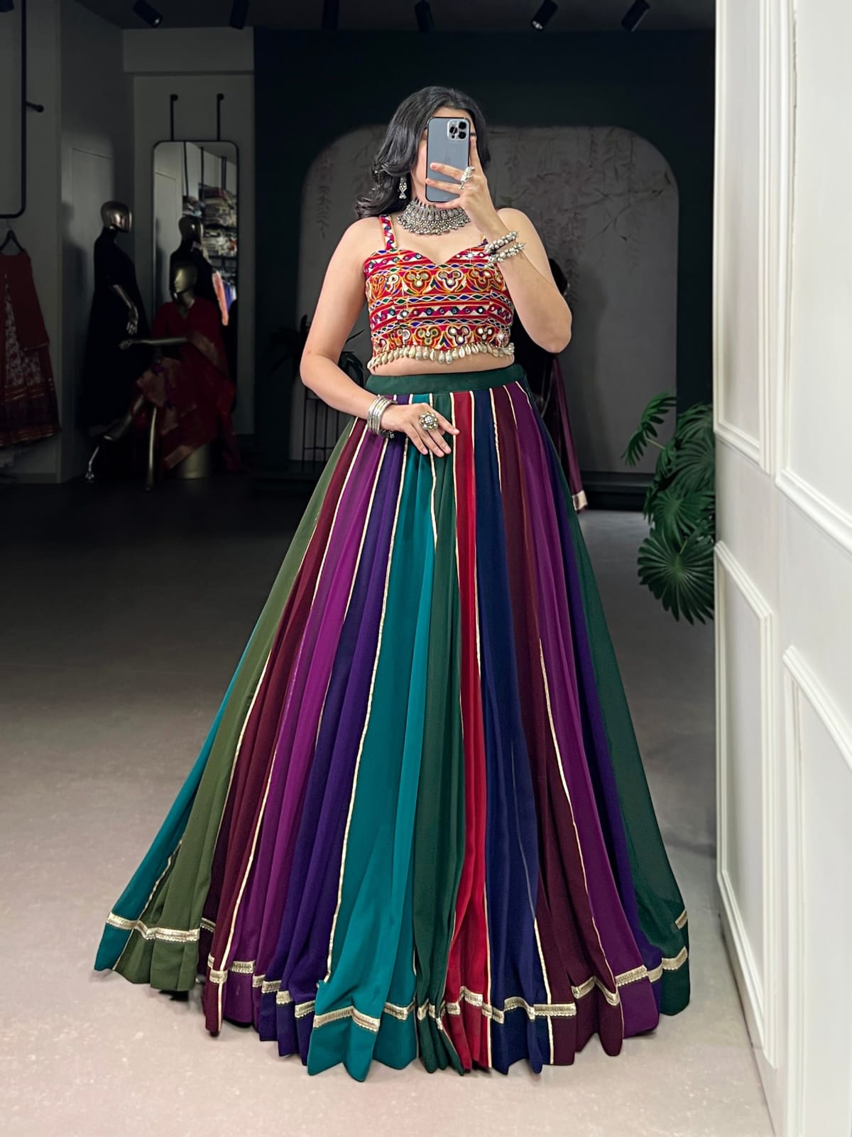 Multicolor Navratri Lehenga Choli