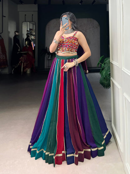 Multicolor Navratri Lehenga Choli