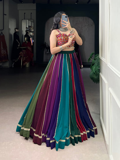 Multicolor Navratri Lehenga Choli