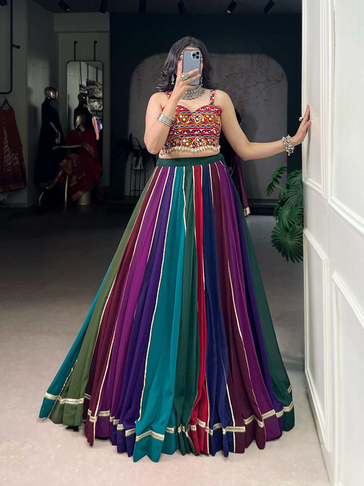 Multicolor Navratri Lehenga Choli