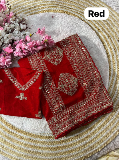 Elegant Red Saree
