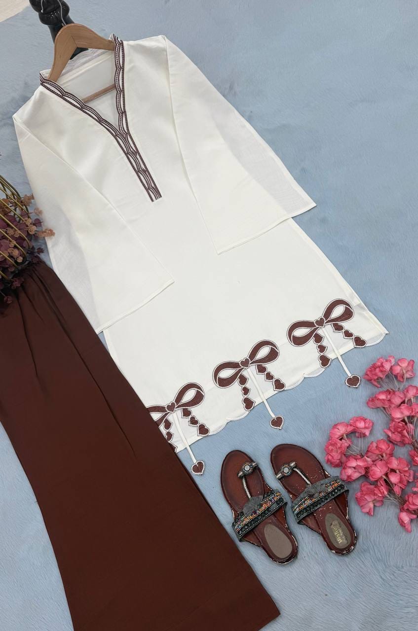 Designer Party Wear Look Pur Roman Silk Top & Plazzo  set