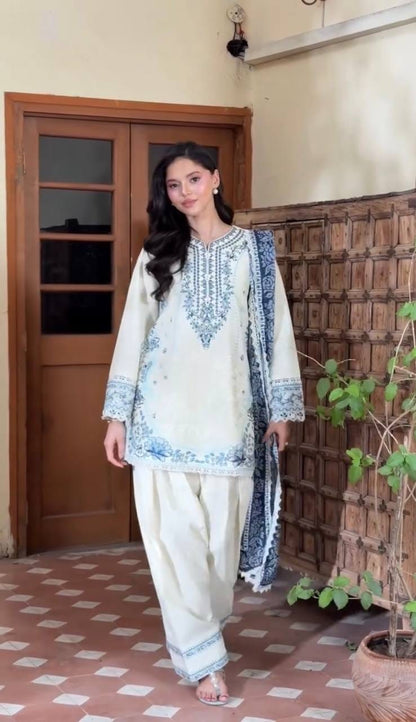 Designer Party Wear Look Pur Satin Rayon Top & Farshi Palazzo With Dupatta set