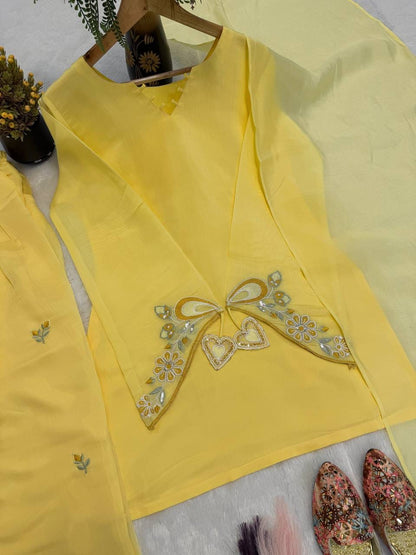 Designer Party Wear Look top with farshi salwar