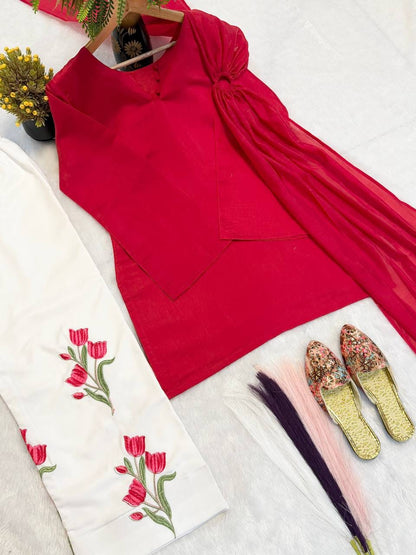 Designer Party Wear Look top with Plazo Pant