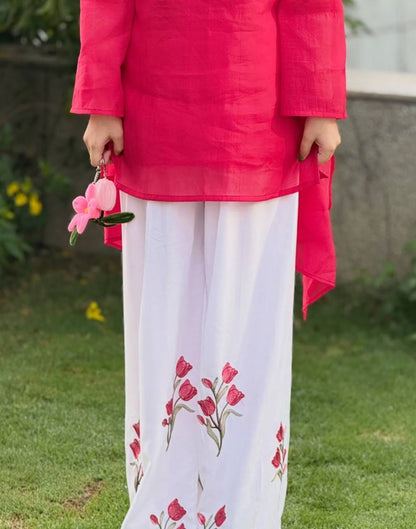 Designer Party Wear Look top with Plazo Pant