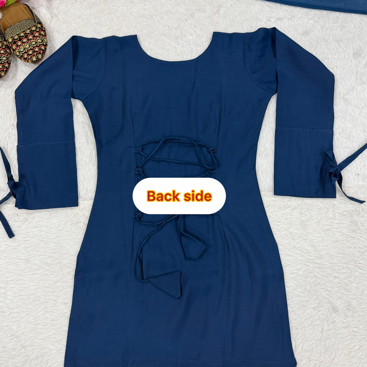 Designer Party Wear Look top with farshi salwar