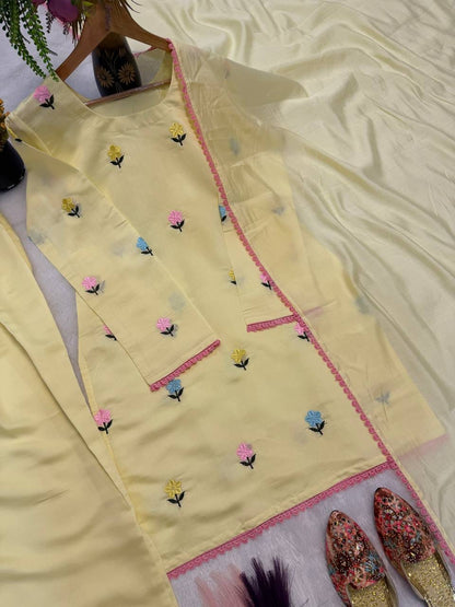 Designer Party Wear Look top with farshi salwar