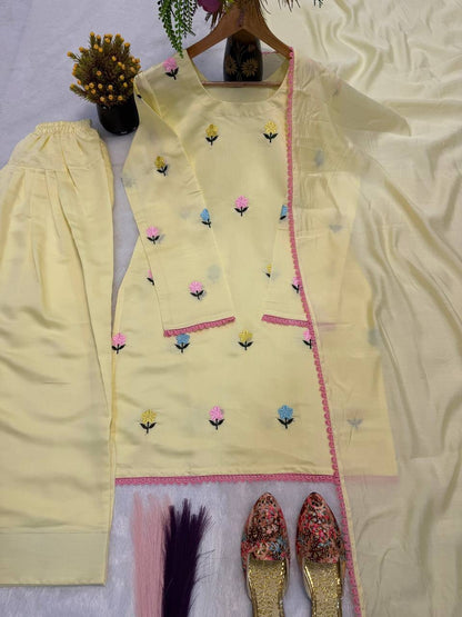 Designer Party Wear Look top with farshi salwar