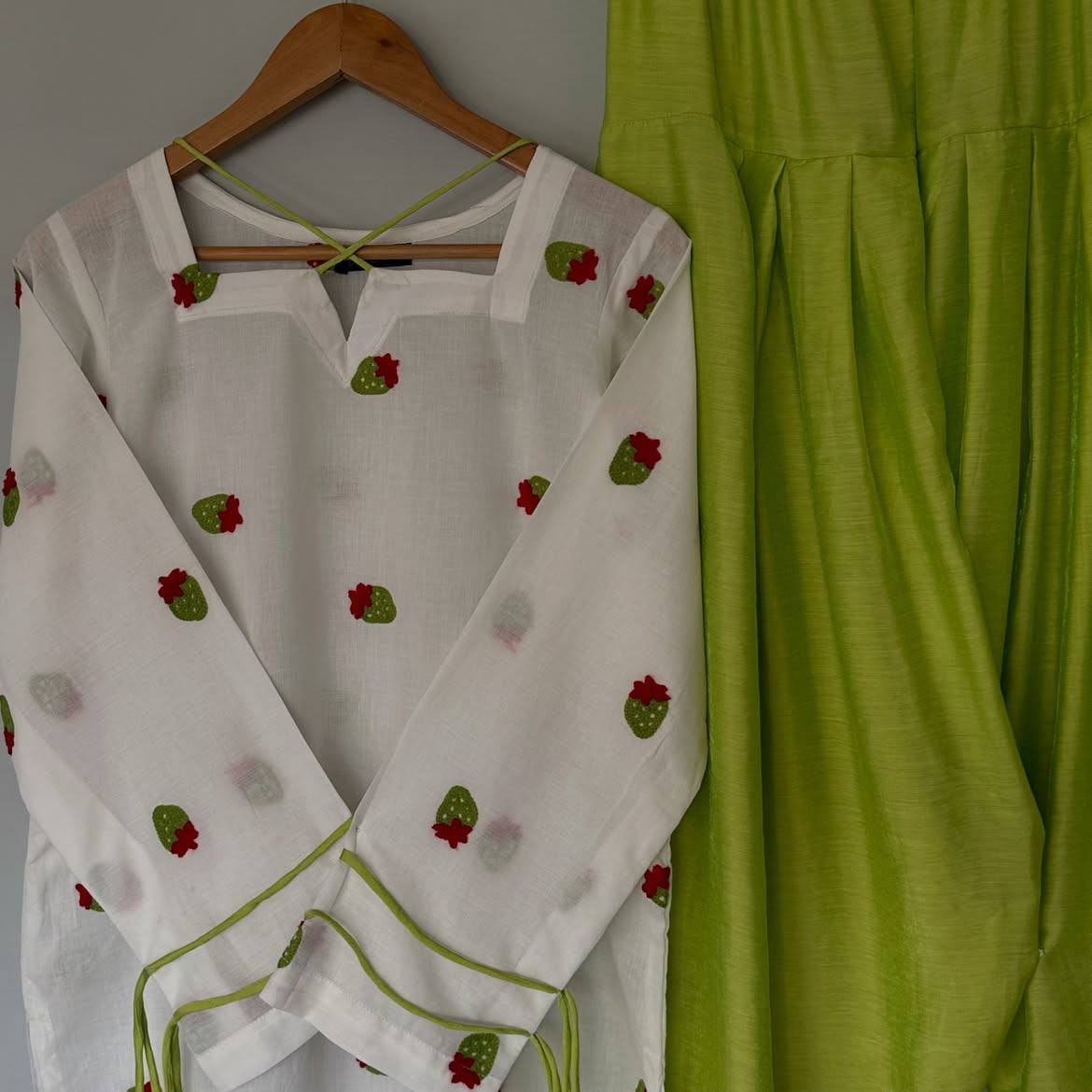 Designer Party Wear Look top with farshi salwar