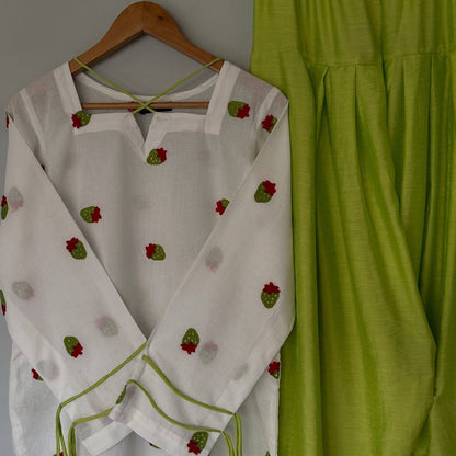 Designer Party Wear Look top with farshi salwar