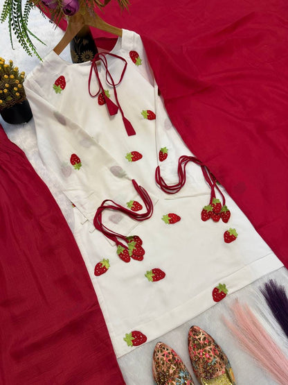 Designer Party Wear Look top with farshi salwar