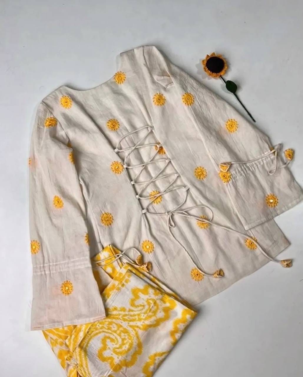 Designer Party Wear Look top with farshi salwar