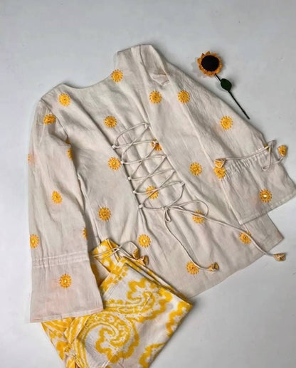 Designer Party Wear Look top with farshi salwar