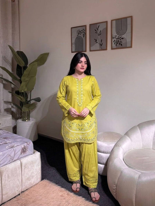 Designer Party Wear Look Roman Silk & Farshi Palazzo Set
