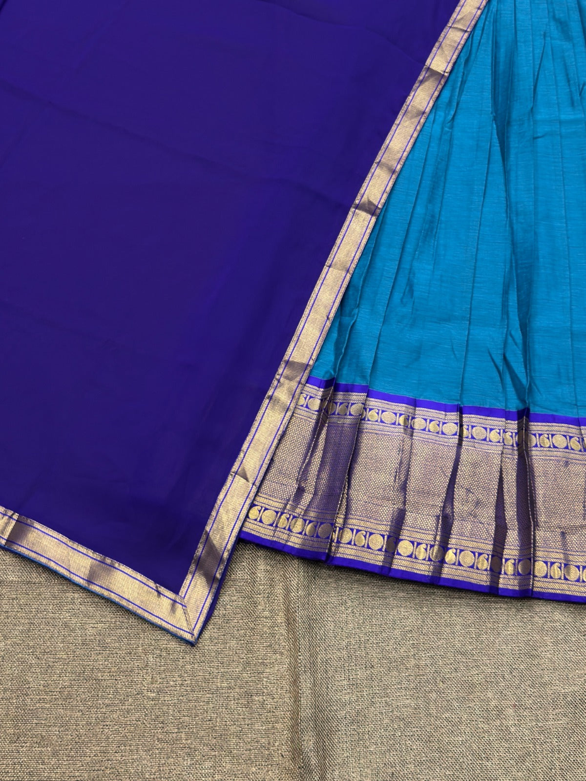 South Indian Kanchi Cotton Half Saree Lehenga Choli Set