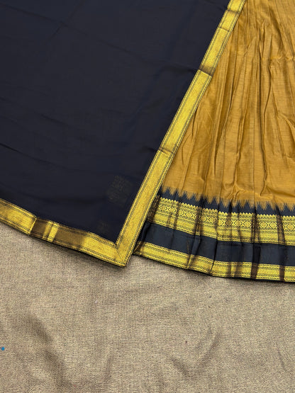 South Indian Kanchi Cotton Half Saree Lehenga Choli Set