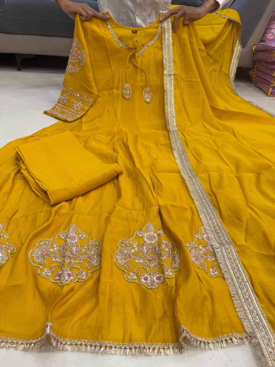 Premium Designer Anarkali Kurti Set