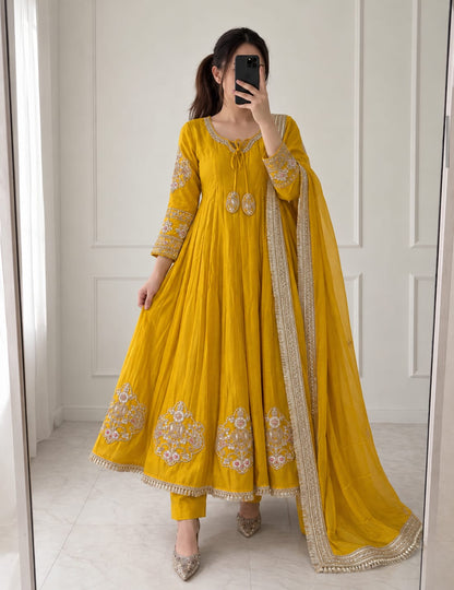 Premium Designer Anarkali Kurti Set