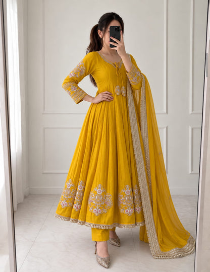 Premium Designer Anarkali Kurti Set